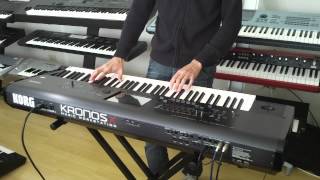 KORG KRONOS X 73 DEMO NA CLASSIC KEYBOARDS  COM O PIANISTA JONAS DANTAS [upl. by Imojean]