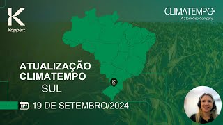 Previsão do tempo Sul  190924  Koppert amp Climatempo [upl. by Namrac]