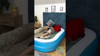 Water bed prank 😆 prank humor comedy funny bed room prankideas [upl. by Janella]