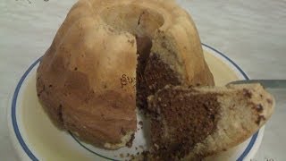 Cucina  Muffin Gigante variegato al cacao con gocce di cioccolato  senza lattosio  BIMBY TM31 [upl. by Rednaeel]