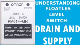 floatless level switch connection  high and low water tank control  Electreca [upl. by Benedetto]