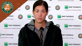 Garbine Muguruza  Press Conference after QuarterFinal I RolandGarros 2018 [upl. by Garzon]