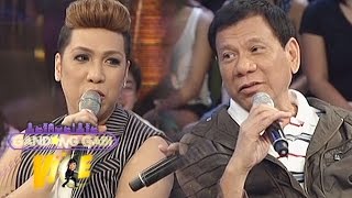 President Duterte intrigues Vices lovelife  GGV [upl. by Ruomyes]