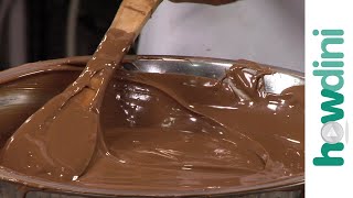 Melting chocolate How to melt and temper chocolate [upl. by Fife]