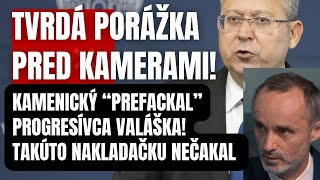 Náhly skrat vo vysielaní Kamenický narobil poriadok s Valaškom Progresívca zhasol ako sviečku [upl. by Ancier]