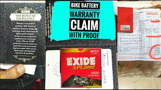 The ULTIMATE Guide on Exide Bike Battery Warranty Claim Process Explained In Best Way [upl. by Ayotna]