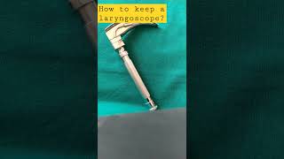 how to insert a laryngoscope blade🥰😍shortvideo viralshorts medical nursingstudent ytshorts [upl. by Golter]