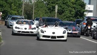 Supercars arriving  SLR Stirling Moss SLR 722 1080p [upl. by Annairb]