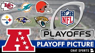 NFL Playoff Picture AFC Clinching Scenarios Wild Card Race And Standings Entering Week 13 Of 2023 [upl. by Mattie]