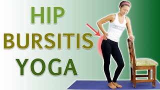 How To Relieve Heal amp Ease Hip Bursitis Pain 😖 Hip Bursitis Yoga [upl. by Uht]