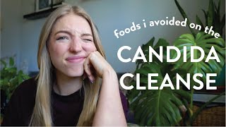 Foods to Avoid on the Candida Cleanse  Candida Overgrowth [upl. by Aenat]