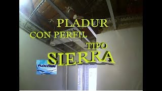 Colocar techo de pladur con PERFIL TIPO SIERRA en cocina [upl. by Geilich]