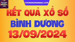 Xổ số Bình Dương hôm nay thứ 6  XSBD  XS Bình Dương  Xổ số kiến thiết Bình Dương ngày 13 tháng 9 [upl. by Boyse]