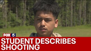 Student recounts harrowing moments from Apalachee High School shooting  FOX 5 News [upl. by Claudian564]