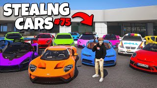 I Stole 75 Cars in GTA 5 RP [upl. by Dett]