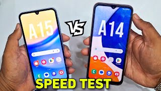 Samsung A15 5G Vs A14 5G Speed Test  A15 Vs A14 Full Comparison In Hindi  Techno Rohit [upl. by Roberts]