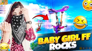 😜BABY GIRL ALWAYS ON ROCKS💯FUNNY COMMENTARY VIDEO🤣 viralvideo freefire babygirlff [upl. by Sinclair]