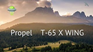 Propel Star Wars T65 X wing quadcopter drone flight review [upl. by Aynotan]