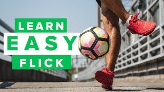 HOW TO DO A SIMPLE COOL FLICKUP  Learn Ronaldinho football skills [upl. by Thor688]