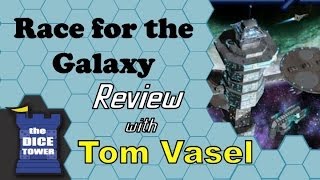 Race for the Galaxy Review  with Tom Vasel [upl. by Einaoj]