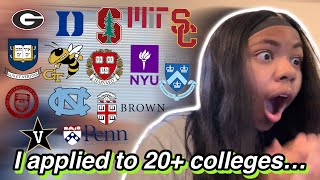 COLLEGE DECISION REACTIONS 2022  Ivies Stanford MIT USC UChicago  more 16 year old edition [upl. by Bobine770]