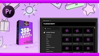 【Premiere Pro】複雑なアニメーションが数秒で完成『Motion Presets for Premiere Pro』を紹介‼︎ [upl. by Eiaj162]