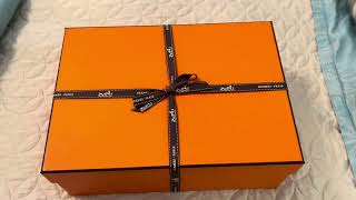 HERMES BAG UNBOXING [upl. by Elrebma310]