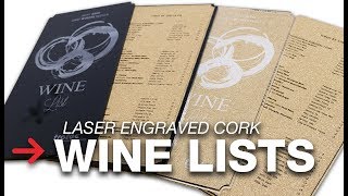 Laser Engraved Cork  Cork Wine List  Speedy 400 [upl. by Nai226]