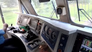 IRFCA Inside Rajdhani Express Locomotive Ultimate Cab Ride in WDP4D Engine [upl. by Solberg]