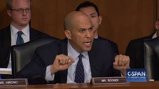 Sen Booker on language used by Commanderinchief CSPAN [upl. by Ahseal]