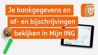 Je bankgegevens en je af en bijschrijvingen online bekijken  Digitaal Bankieren Hoe werkt het [upl. by Galloway]