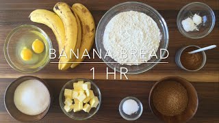 Delicious Moist and Chewy Banana Bread Recipe [upl. by Kho]