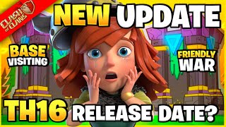 NEW UPDATE  TOWN HALL 16 RELEASE DATE CONFIRMED amp DECEMBER UPDATE CLASH OF CLANS  COC LIVE [upl. by Drusilla291]