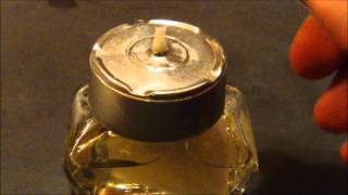 self made simple oil lamp powered with colza oil  Einfache Öllampe selbst gebastelt [upl. by Mazman]