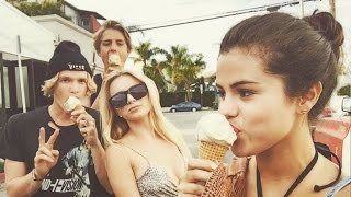 Selena Gomez Ice Cream Selfie [upl. by Ahcsas935]