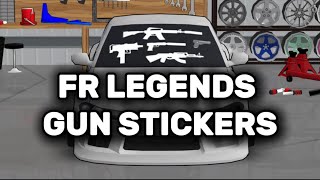 FR Legends gun stickers free livery codes [upl. by Hanford]