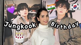 🇰🇷BTS JUNGKOOK Birthday Celebration in KOREA 💜 trying JK favorite CVS food [upl. by Garth]