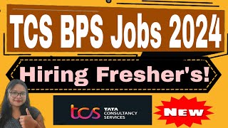 TCS BPS Off Campus Drive 2024  Hiring for Freshers  Register Now [upl. by Lauber]