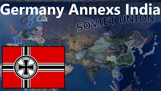 What If Germany Had Annexed India Hoi4 Timelapse [upl. by Kirwin]