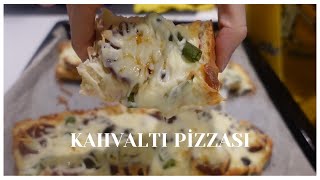 Kahvaltı Pizzası  Pratik Kahvaltı Tarifi [upl. by Oalsinatse]