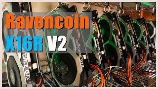 Ravencoin X16Rv2  How to mine RVN V2 on HiveOS and Windows  Day One Network Hashrate [upl. by Ahtabat]