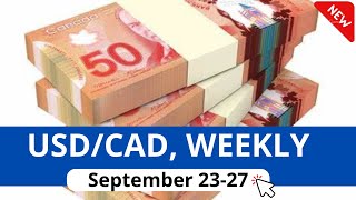 USD CAD Technical Analysis for the week of September 2327 2024 [upl. by Aneeles]