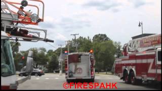 Braintree fire Engine 4 going to a medical call [upl. by Semyaj]