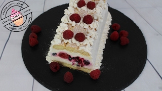 Löffelbiskuit Kuchen mit Beeren  No bake I ohne backen I Kühlschranktorte  Sommertorte [upl. by Faires]