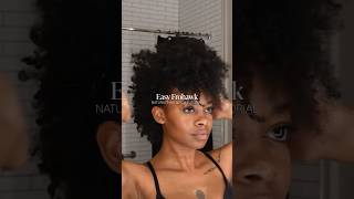 easy frohawk on natural hair ♥  mynaturalhairisdope natural curlyhair naturalhairgoals hair [upl. by Lowenstein]