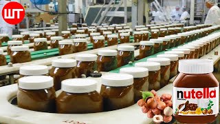 How Nutella Is Made In Factory  How its Made Nutella  Food Factory [upl. by Enait782]