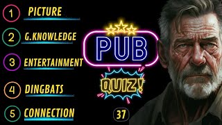 Pub Quiz Showdown Test Your Knowledge Pub Quiz 5 Rounds No 37 [upl. by Elcarim]