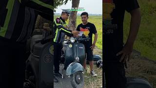 Kondisi VESPA tahun 1966 masih keren dan rapi nanda2012 polantas polri vespa [upl. by Aerua]