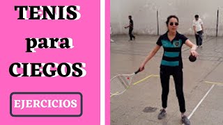 Categoría B1 GOLPE DE DRIVE ▶ CLASES de TENIS para CIEGOS y DISMINUIDOS VISUALES [upl. by Drida]