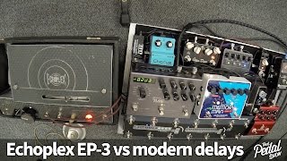 That Pedal Show – Echoplex EP3 vs Strymon TimeLine EHX Memory Man amp Analogman ARDX20 [upl. by Enriqueta950]